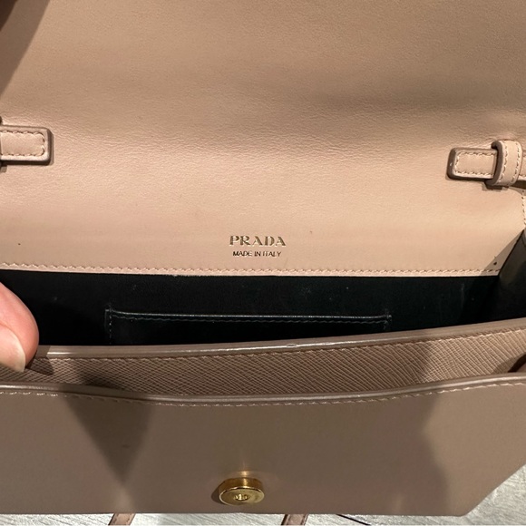 Prada Cosette Crossbody in Matte Nude Saffiano Leather - Picture 9 of 14